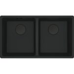Franke Maris Mrg 120-35-35 Matt Black 2 Gözlü Damlalıksız Fragranit Eviye