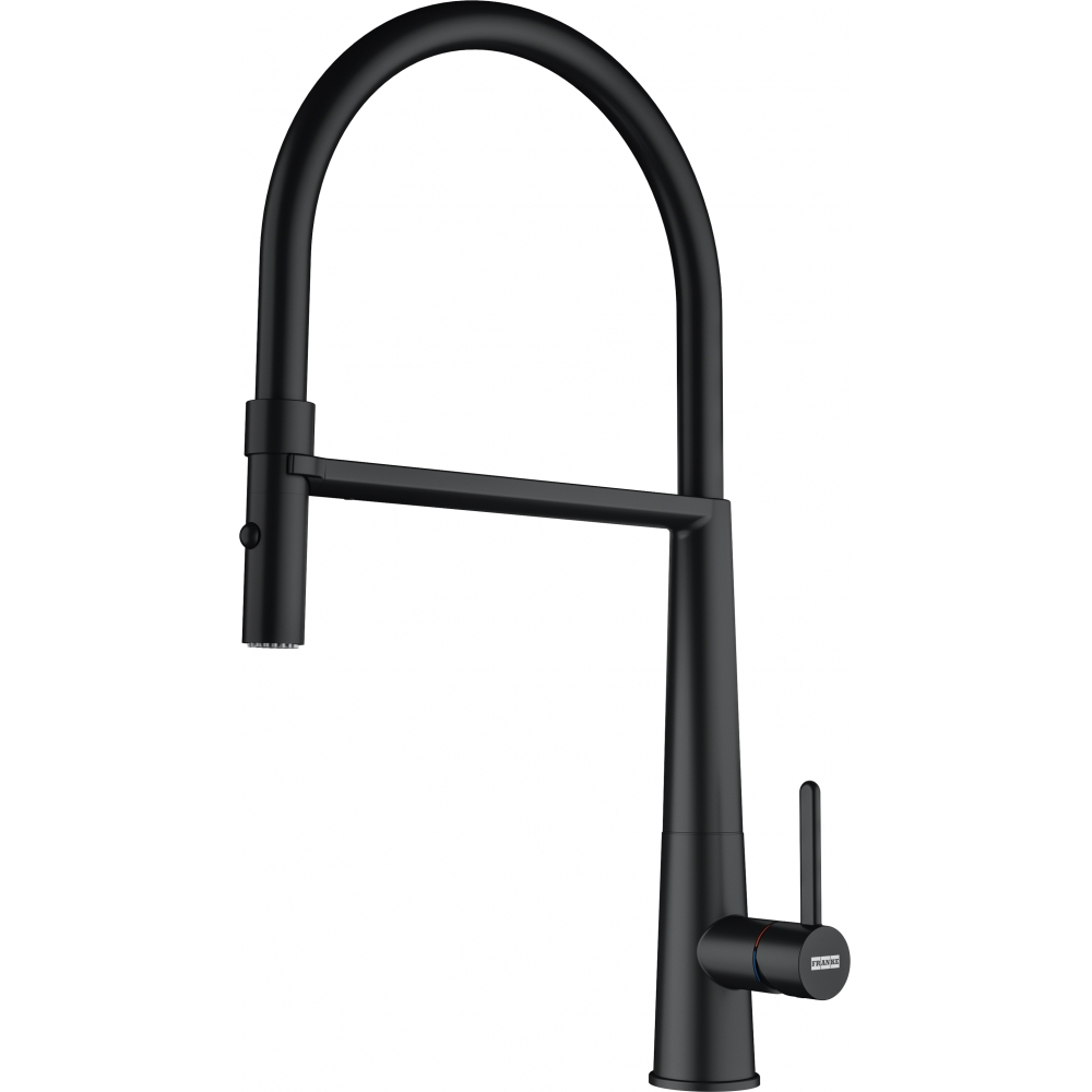 PP001_115.0690.598-1.jpg Franke Icon Semipro Matt Black Eviye Armatürü - Görsel 1