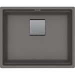 Franke Kubus 2 Kng 110-52 Stone Grey Tek Gözlü Damlalıksız Fragranit Eviye