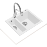 Teka FORSQUARE 590 TG Granit Eviye