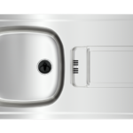 Teka GRAVITY 45 E-XN 1B 1D Çelik Eviye