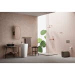 VitrA Plural Raf, 75 cm, Uzun, Metal Havluluklu, Koyu Meşe, Sağ - Görsel 5