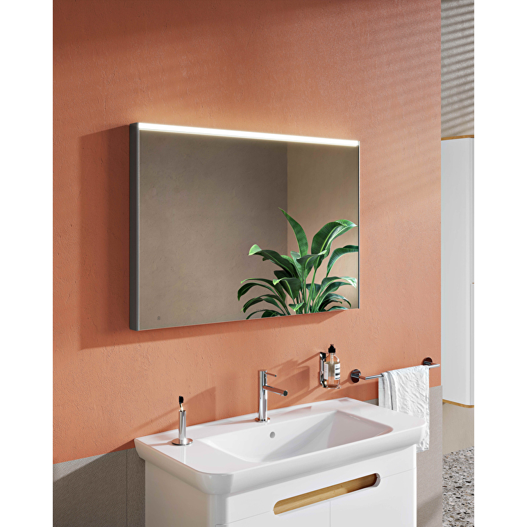 VitrA Prime Düz Ayna , 100 cm, Aydınlatmalı, Sensörlü, Buğu Önleyici, Ayarlanabilir Işık, Fırçalı Krom - Görsel 3