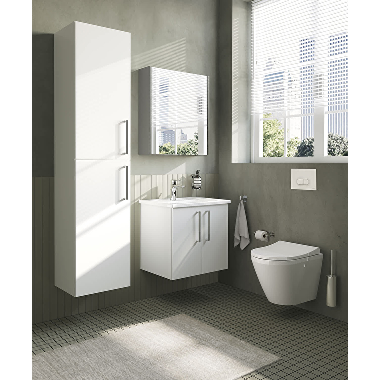 VitrA Root Flat Boy Dolabı, 40 cm, İki Kapaklı, Parlak Beyaz - Görsel 8