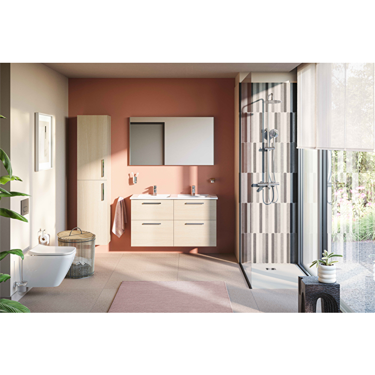 VitrA Base Düz Ayna, 120 cm, Fırçalı Krom - Görsel 3