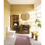 VitrA Root Flat Boy Dolabı, 55 cm, İki Kapaklı, Dar, Kısa, Ceviz - Görsel 2