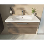 VitrA Root Groove Lavabo Dolabı, 60 cm, İki Çekmeceli, Yuvarlak Lavabo, Mat Beyaz - Görsel 4