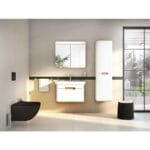 VitrA Sento Lavabo Dolabı, 80 cm, İki Çekmeceli, Aydınlatmalı, Mat Beyaz - Görsel 7