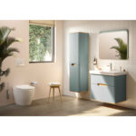 VitrA Sento Lavabo Dolabı, 80 cm, İki Çekmeceli, Aydınlatmalı, Mat Antrasit - Görsel 14