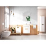 VitrA Sento Lavabo Dolabı, 65 cm, İki Çekmeceli, Aydınlatmalı, Mat Beyaz - Görsel 7