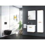 VitrA Sento Lavabo Dolabı, 65 cm, Bir Çekmeceli, Aydınlatmalı, Mat Beyaz - Görsel 10