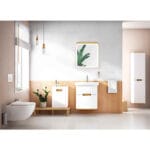 VitrA Sento Lavabo Dolabı, 65 cm, İki Çekmeceli, Aydınlatmalı, Mat Beyaz - Görsel 2