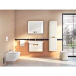 VitrA Sento Lavabo Dolabı, 80 cm, Bir Çekmeceli, Aydınlatmalı, Mat Açık Gri - Görsel 4