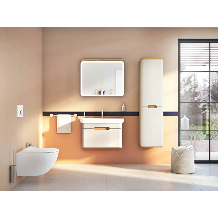 VitrA Sento Düz Ayna, 80 cm, Aydınlatmalı, Açık Meşe - Görsel 21