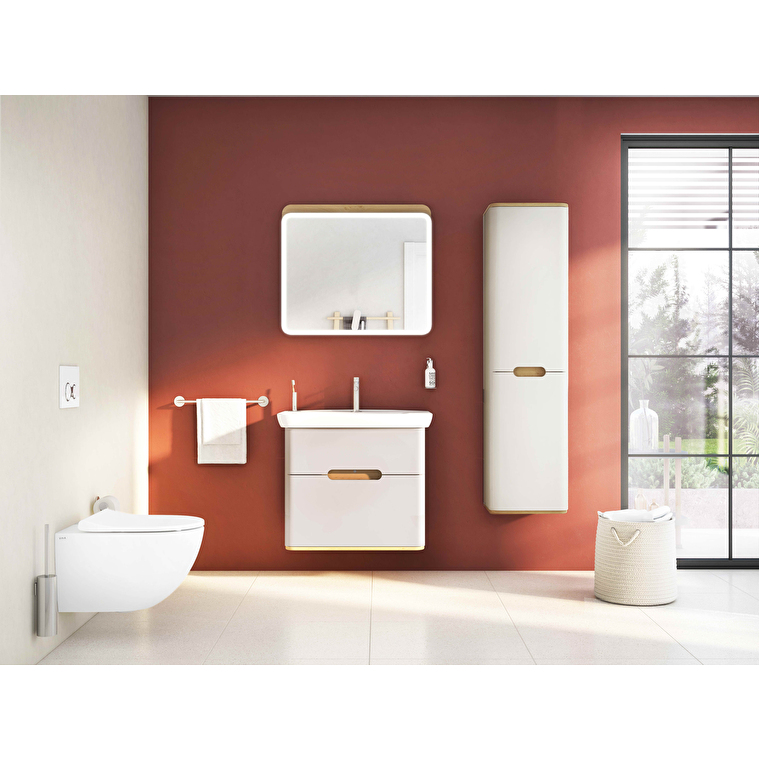 VitrA Sento Düz Ayna, 80 cm, Aydınlatmalı, Açık Meşe - Görsel 9