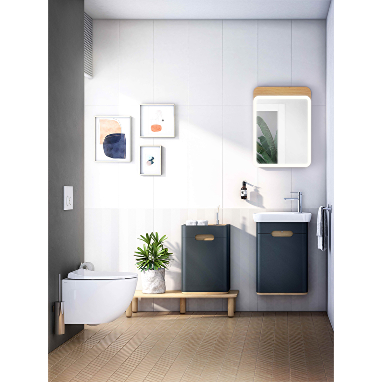 VitrA Sento Düz Ayna, 50 cm, Aydınlatmalı, Açık Meşe - Görsel 22