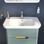VitrA Sento Lavabo Dolabı, 80 cm, İki Çekmeceli, Aydınlatmalı, Mat Fiyord Yeşili - Görsel 9