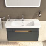 VitrA Sento Lavabo Dolabı, 100 cm, Bir Çekmeceli, Aydınlatmalı, Mat Antrasit - Görsel 14