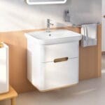 VitrA Sento Lavabo Dolabı, 65 cm, İki Çekmeceli, Aydınlatmalı, Mat Beyaz - Görsel 13