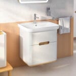 VitrA Sento Lavabo Dolabı, 65 cm, İki Çekmeceli, Aydınlatmalı, Mat Açık Gri - Görsel 4