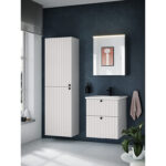 VitrA Root Groove Lavabo Dolabı, 60 cm, İki Çekmeceli, Yuvarlak Lavabo, Mat Beyaz - Görsel 2