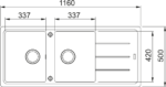 Franke Basis Bfg 621 Bianco 2 Gözlü Sağ/Sol Damlalıklı Fragranit Eviye - Görsel 2