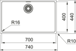 Franke Maris Mrx 110-70 İnox Çelik Eviye - Görsel 2