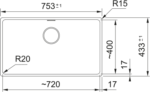 Franke Maris Mrg 110-72 Bianco Tek Gözlü Damlalıksız Bx Fragranit Eviye - Görsel 2