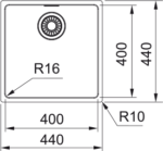 Franke Maris Mrx 110-40 İnox Çelik Eviye - Görsel 2