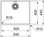 Franke Maris Mrx 110-50 İnox Çelik Eviye - Görsel 2