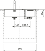 Franke Box Center Bwx 220-54-27 Bx Çelik Eviye - Görsel 12