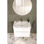 VitrA Integra Square Lavabo Dolabı, 80 cm, İki Çekmeceli , Mat Beyaz - Görsel 5