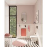 VitrA Integra Square Lavabo Dolabı, 45 cm, Bir Kapaklı, Dar, Mat Kırmızı, Sağ - Görsel 3