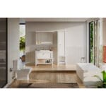 VitrA Valarte Boy Dolabı, 55 cm, Bir Kapaklı, Mat Beyaz, Sağ - Görsel 7