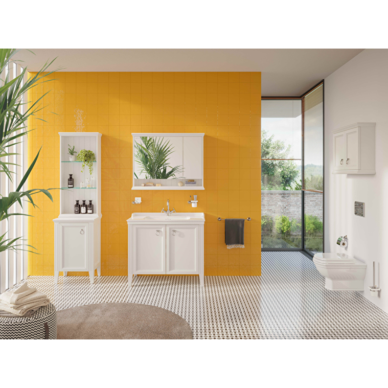 VitrA Valarte Üst Ünite, 75 cm, İki Kapaklı, Mat Beyaz - Görsel 4