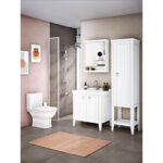 VitrA Valarte Dolaplı Ayna, 65 cm, Bir Kapaklı, Mat Beyaz, Sol - Görsel 5