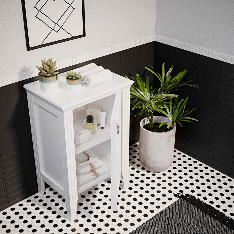 VitrA Valarte Yan Ünite, 55 cm, Bir Kapaklı, Mat Beyaz, Sağ - Görsel 2