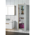 VitrA Sento Boy Dolabı, 55 cm, Bir Kapaklı, Temizlik Gereçleri İçin, Mat Beyaz, Sağ - Görsel 3