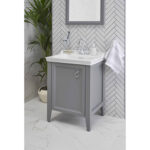 VitrA Valarte Lavabo Dolabı, 65 cm, Bir Kapaklı, Etajerli Lavabolu, Mat Gri, Sol - Görsel 7