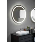 VitrA Frame Lavabo Dolabı, 80 cm, İki Çekmeceli, Tezgahüstü Tv-Shape Lavabolu, Armatür Deliksiz, Mat Soft Siyah & Hareli Siyah Meşe - Görsel 8