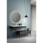 VitrA Equal Alt Ünite, 100 cm, İki Çekmeceli, Hareli Siyah Meşe - Görsel 4