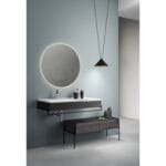 VitrA Equal Alt Ünite, 100 cm, İki Çekmeceli, Hareli Siyah Meşe - Görsel 3
