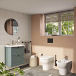 VitrA Root Classic Lavabo Dolabı, 60 cm, İki Çekmeceli, Klasik Lavabo, Mat Fiyord Yeşili - Görsel 4