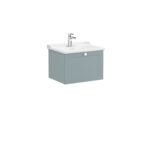 VitrA Root Classic Lavabo Dolabı, 60 cm, Bir Çekmeceli, Klasik Lavabo, Mat Fiyord Yeşili - Görsel 3
