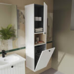 VitrA Root Groove Lavabo Dolabı, 60 cm, Bir Çekmeceli, Yuvarlak Lavabo, Mat Beyaz - Görsel 5