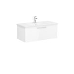 VitrA Root Flat Lavabo Dolabı, 100 cm, Bir Çekmeceli, Köşeli Lavabo, Parlak Beyaz - Görsel 4