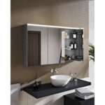 VitrA Prime Dolaplı Ayna, 120 cm, Aydınlatmalı, Sensörlü, Ayarlanabilir Işık, Fırçalı Krom - Görsel 6