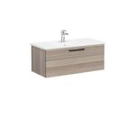 VitrA Root Flat Lavabo Dolabı, 100 cm, Bir Çekmeceli, Köşeli Lavabo, Cordoba - Görsel 2
