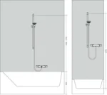 Hansgrohe Crometta Vario Sürgülü Duş Seti 0.65 m - Görsel 3
